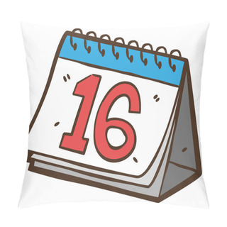 Personality  Sketchy Calendar Doodle Pillow Covers