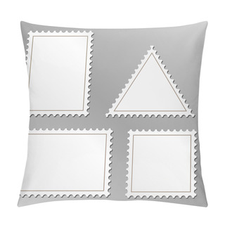 Personality  Blank Postage Stamps Pillow Covers
