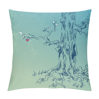 Personality  Hand Drawn Tree Pillow Covers