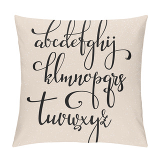 Personality  Handwritten Brush Style Calligraphy Cursive Font Pillow Covers