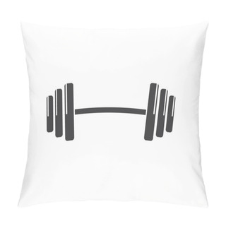 Personality  Barbell Vector  Icon Illustration Pillow Covers