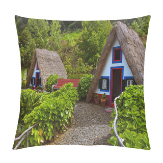 Personality  Traditional Madeira House In Santana Portugal Pillow Covers