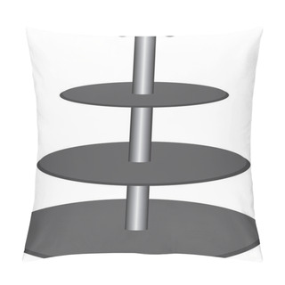 Personality  Multi-tier Stone Shelf For Fruits And Snacks. Round Surface Stand Pillow Covers