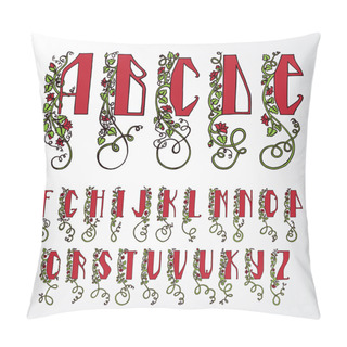 Personality  Alphabet Vector Image Pillow Covers