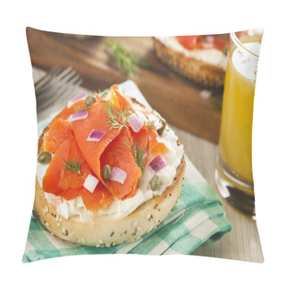 Personality  Homemade Bagel And Lox Pillow Covers