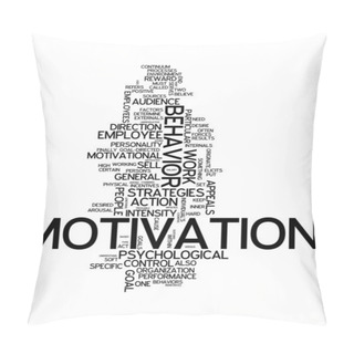 Personality  Word Cloud Motivation Pillow Covers