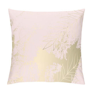 Personality  Tropical Worn Floral Pastel Pink Blush Gold Pattern Pillow Covers