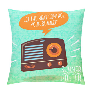 Personality  Radio Playing Cool Music Pillow Covers
