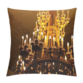 Personality  Elegant Gorgeous Chandelier In The Elizabethan Baroque Style In Peterhof Pillow Covers