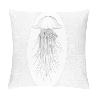 Personality  Vector  Delicate Oceanic Jellyfish Pillow Covers