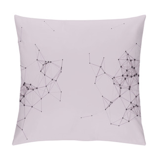 Personality  Network Mesh Procedural Art Background Illustration   Pillow Covers