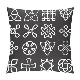 Personality  Celtic Knots In Vector Editable Format Pillow Covers