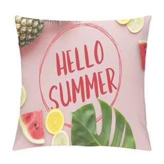 Personality  Summer Layout With Fruits Pillow Covers