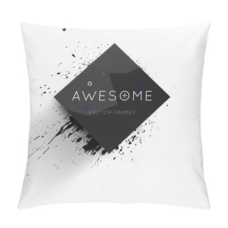 Personality  Abstract Modern Frame For Business Futuristic Design, Eps10 Vector Illustration Pillow Covers