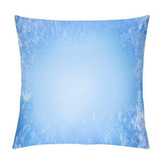 Personality  Frost Patterns On Frozen Window As A Symbol Of Christmas Wonder. Pillow Covers