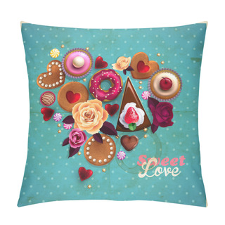 Personality  Valentine's Day Vintage Background Pillow Covers