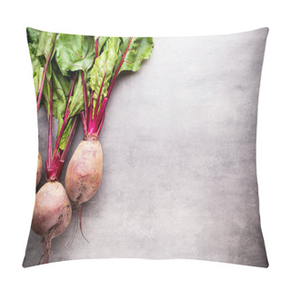 Personality  The New Beet Harvest. Still Life. Pillow Covers
