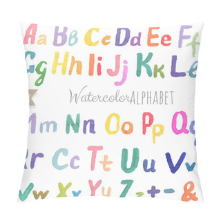 Personality  Watercolor Alphabet Pillow Covers