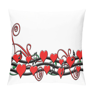 Personality  Colorful Background For Valentine's Day Card Pillow Covers