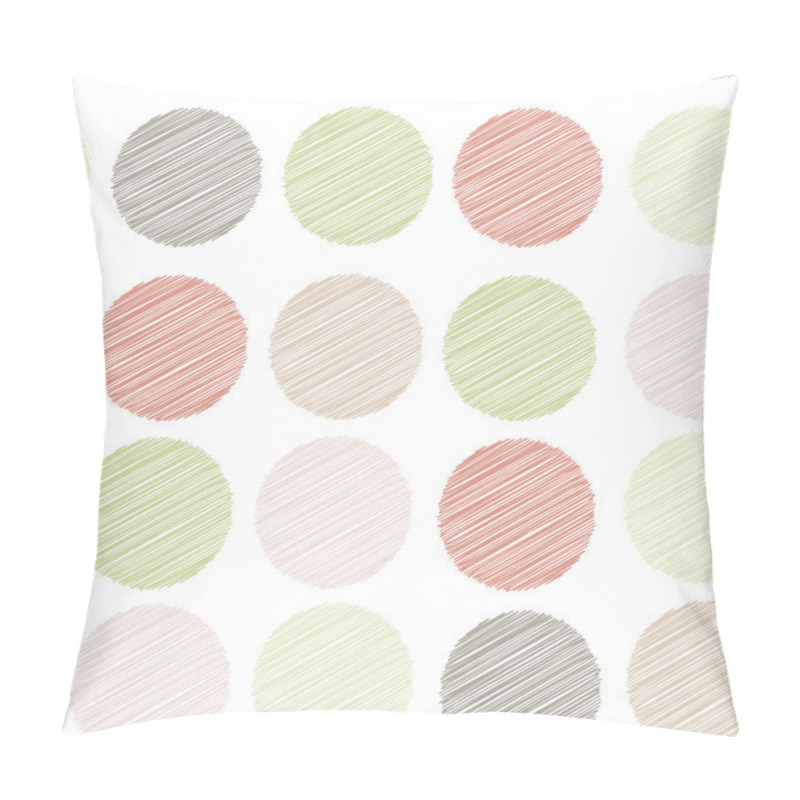 Personality  Polka dot background, seamless pattern. embroidery stitches. scribble dot on white background. Vector  pillow covers