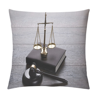 Personality  Judge Gavel And Scales  Pillow Covers