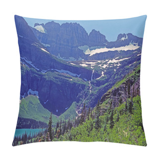 Personality  Glacially Carved Landscape In The Many Glacier Area  In Glacier National Park In Montana Pillow Covers