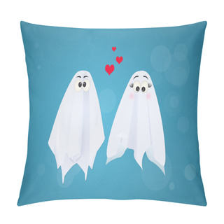 Personality Ghosts Couple In Love Pillow Covers