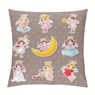 Personality  Angel Stickers Pillow Covers