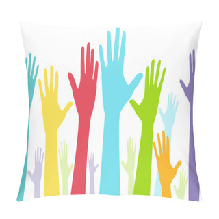 Personality  Diversity Show Of Hands Pillow Covers