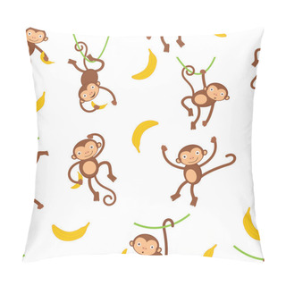 Personality  Cute Monkeys Pattern Pillow Covers