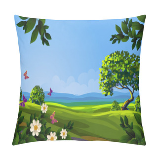 Personality  Beautiful Spring Landscape Pillow Covers
