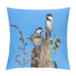 Personality  Pair Of Birds On A Log Pillow Covers