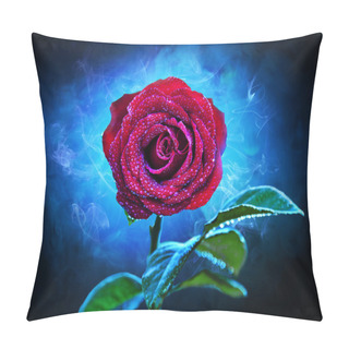 Personality  Purple-red Flower Rose Pillow Covers