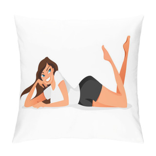 Personality  Relaxed Woman Pillow Covers