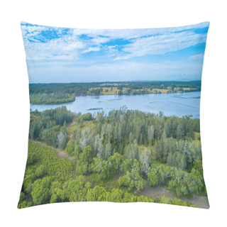 Personality  Aerial View Of Trees And River In Australia Pillow Covers