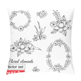 Personality  Hand Drawn Flowers Pillow Covers