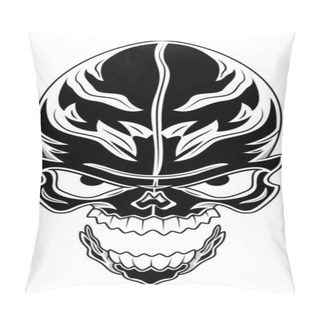 Personality  Tribal Tattoo Skull Pillow Covers