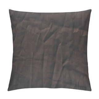 Personality  Brown Linen Fabric Texture Pillow Covers