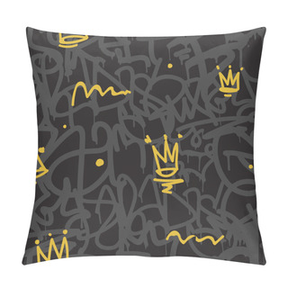 Personality  Graffiti Seamless Pattern Pillow Covers