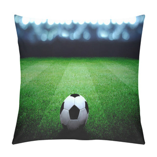 Personality  Soccer Field And The Bright Lights Pillow Covers