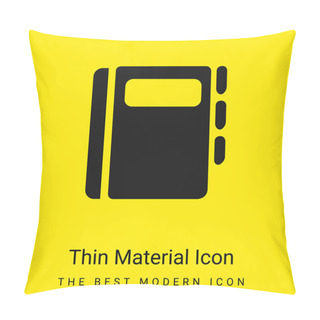 Personality  Agenda Book Minimal Bright Yellow Material Icon Pillow Covers