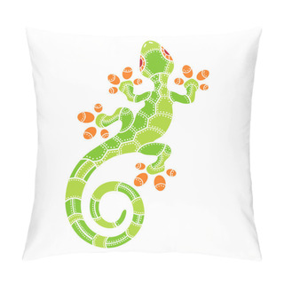 Personality  Decorative Isolated Cartoon Lizard Pillow Covers