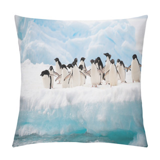 Personality  Penguins On The Snow Pillow Covers