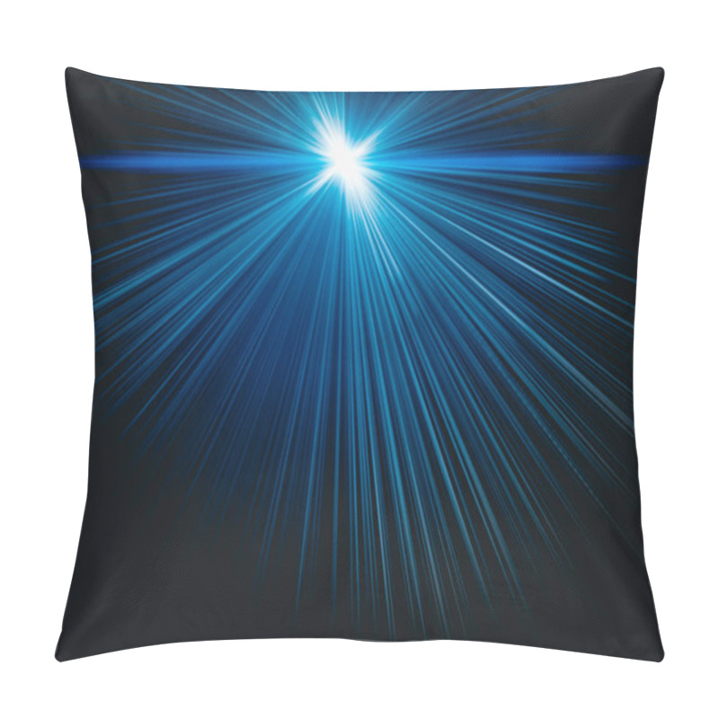 Personality  light beam set, flash of light from which rays come out that illuminate the entire background pillow covers