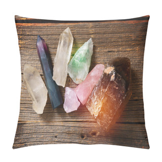 Personality  Multiple Semi Precious Gemstones On Board Pillow Covers