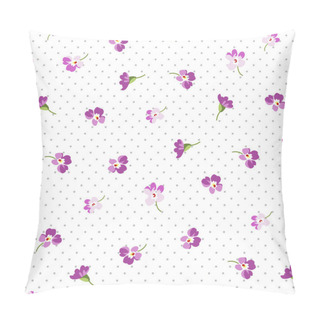 Personality  Seamless Floral Pattern With Flowers Pillow Covers
