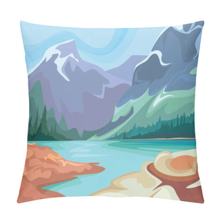 Personality  Canadian Nature Scenery. Pillow Covers