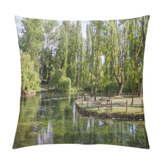Personality  Clitumnus River Spring In Umbria, Italy  Pillow Covers