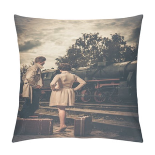 Personality  Vintage Couple Pillow Covers