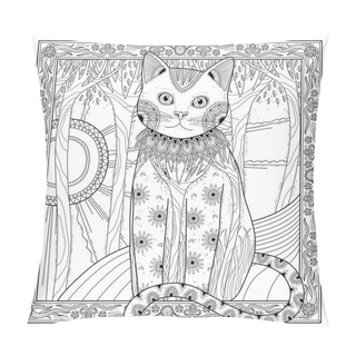 Personality  Elegant Magic Cat Pillow Covers